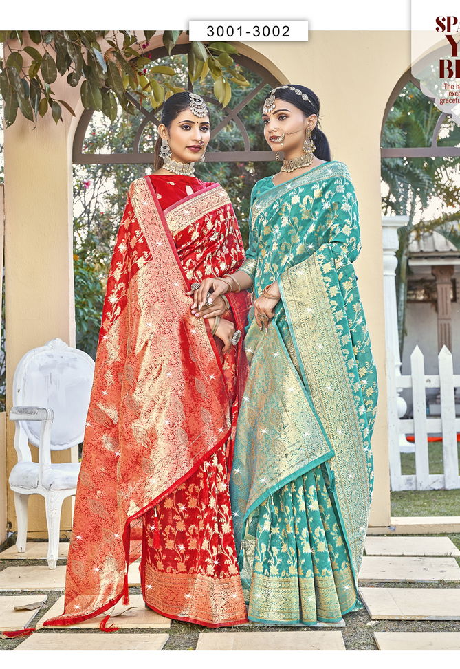 Chaaru Vol 3 By Saroj Wedding Wear Sarees Catalog